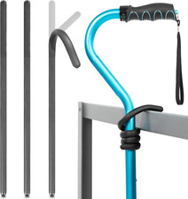 Vive Bendable Cane Holder 4 Pack - Flexible Walking Stick Stand for Table - Fixa