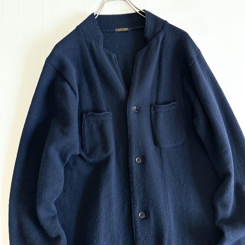 ABRIGO LARGO CAPITAL TIROL HOMBRE COLOR AZUL MARINO OSCURO MATERIAL LANA TALLA M USADO - Imagen 2 de 9