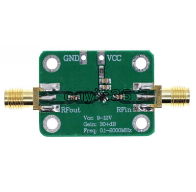 Amplificateur RF Large Bande 0.1-2000 MHz - Gain 30dB - Module LNA (Low-Noise Amplifier) Pour Réception Radio