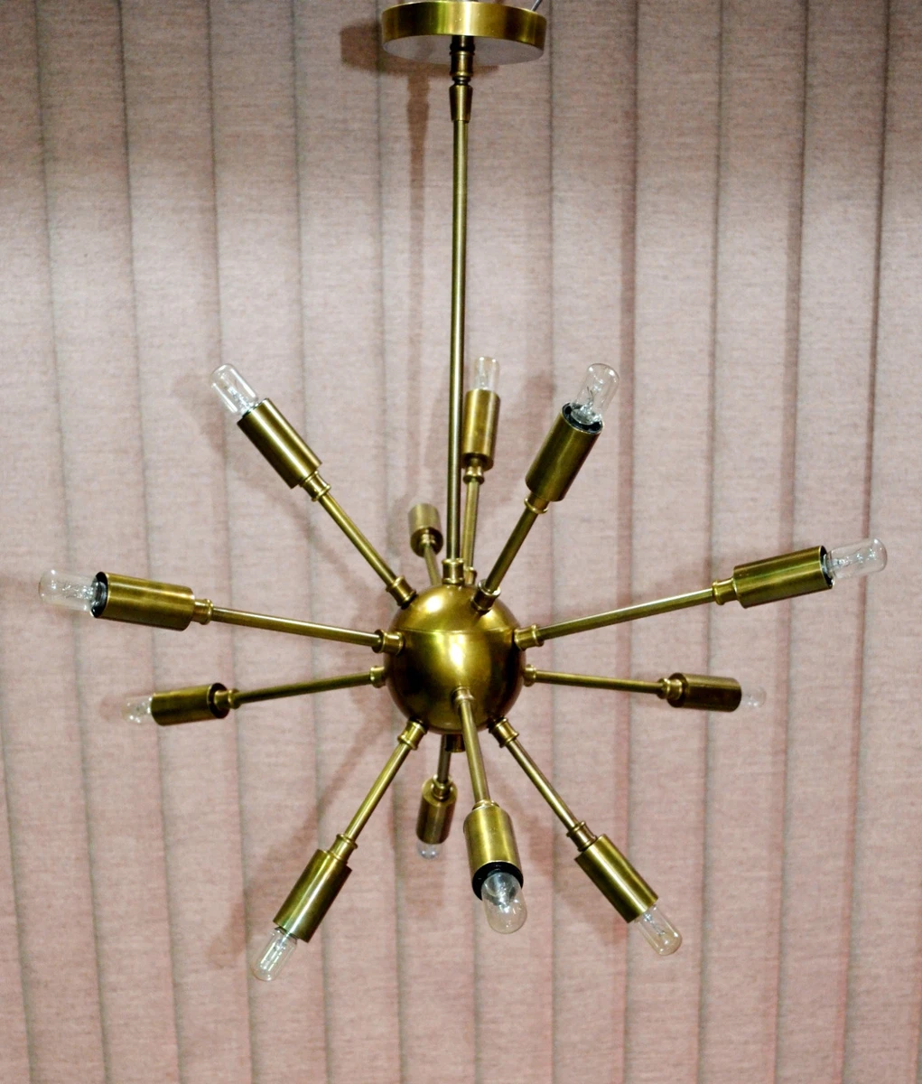 Brass sputnik cheap ceiling light