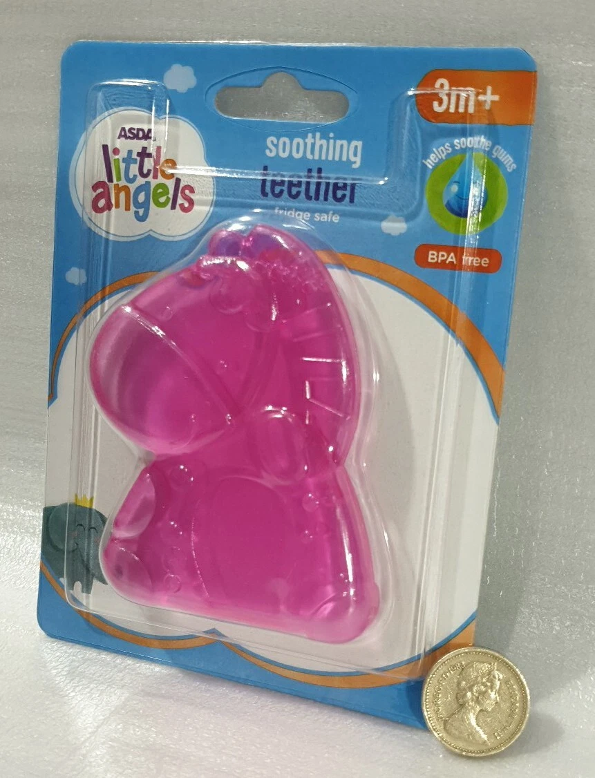 Baby Teether Teething Ring Water Filled BPA Free Soothe Sore Gums Girls Pink F P