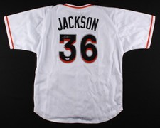 Edwin Jackson Signed Marlins Jersey (PSA Hologram) Pitched a No Hitter 06/25/10 