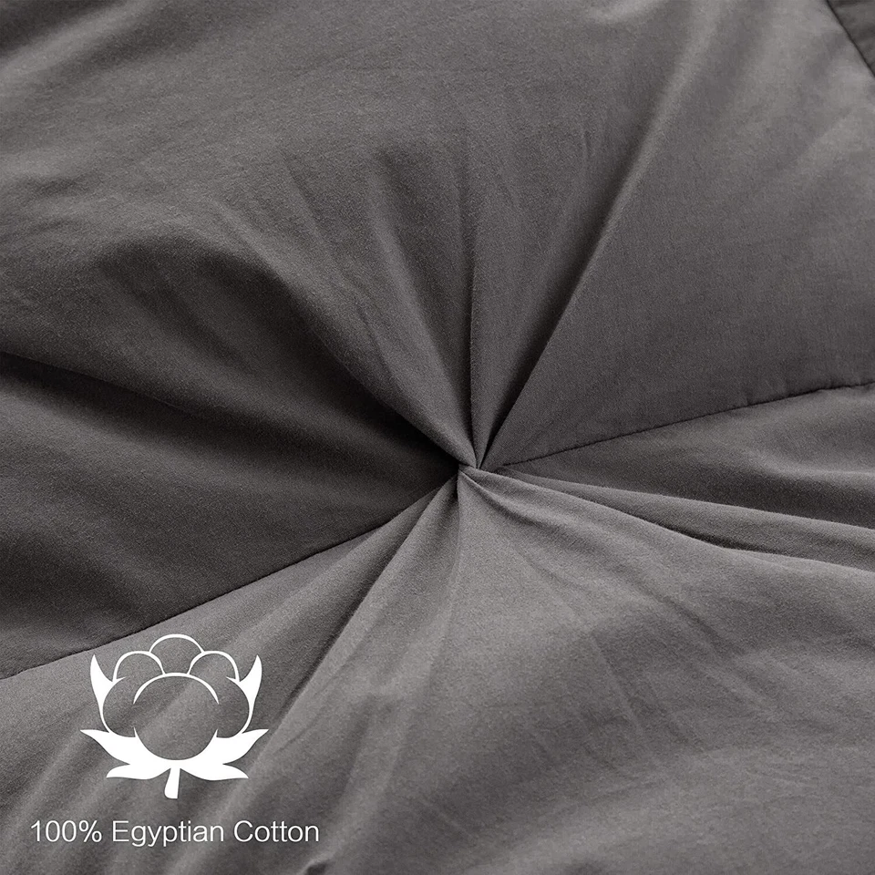 SNOWMAN Goose Down Comforter Pinch Pleat Duvet Insert 750+FP, 1200TC, KING/QUEEN - Image 3 of 4