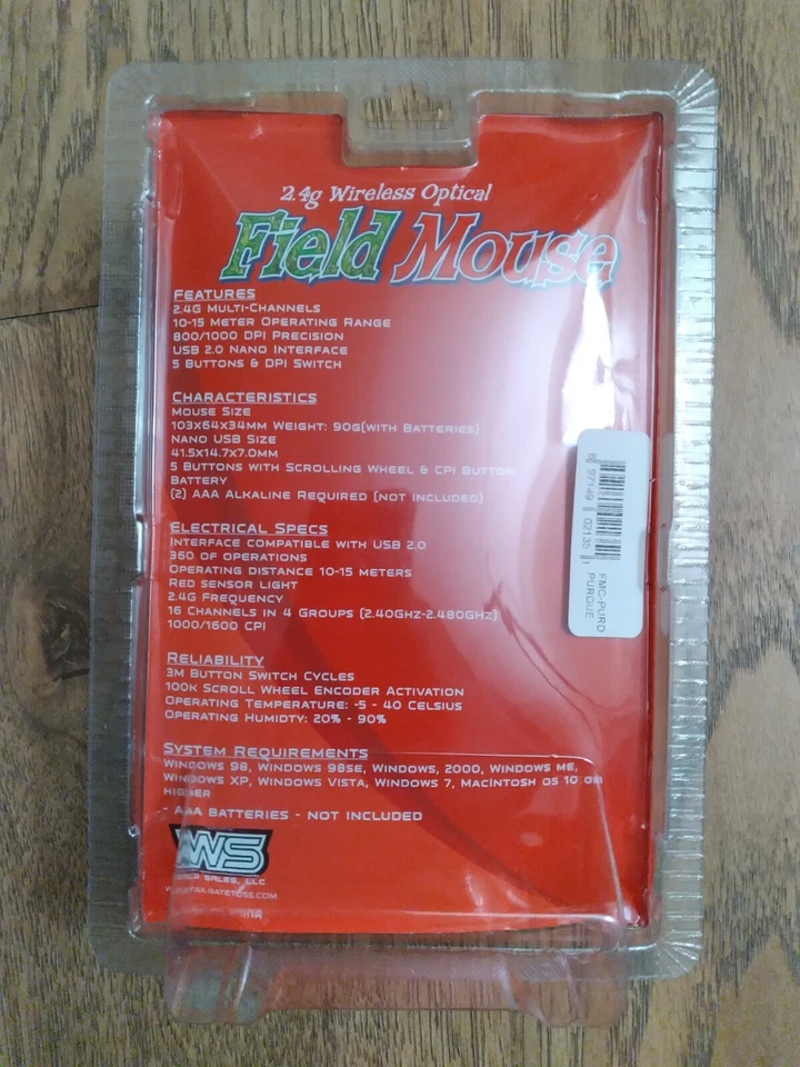 Purdue University Wireless Optical Mouse 2.4G Windows / Mac College Big 10 - Image 3 of 4