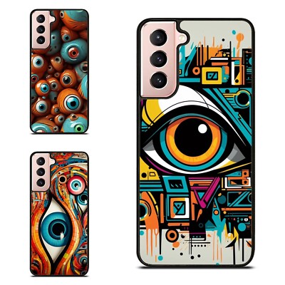 squiggly line eyes chilling For Galaxy S20 S21 S22 S23 S24 FE Ultra