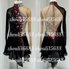 New ice figure skating dress Baton rotating dress custom size