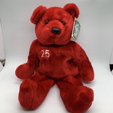 Salvinos Big Bammers Mark McGwire 25 Plush 14" Red Collectible Teddy Bear