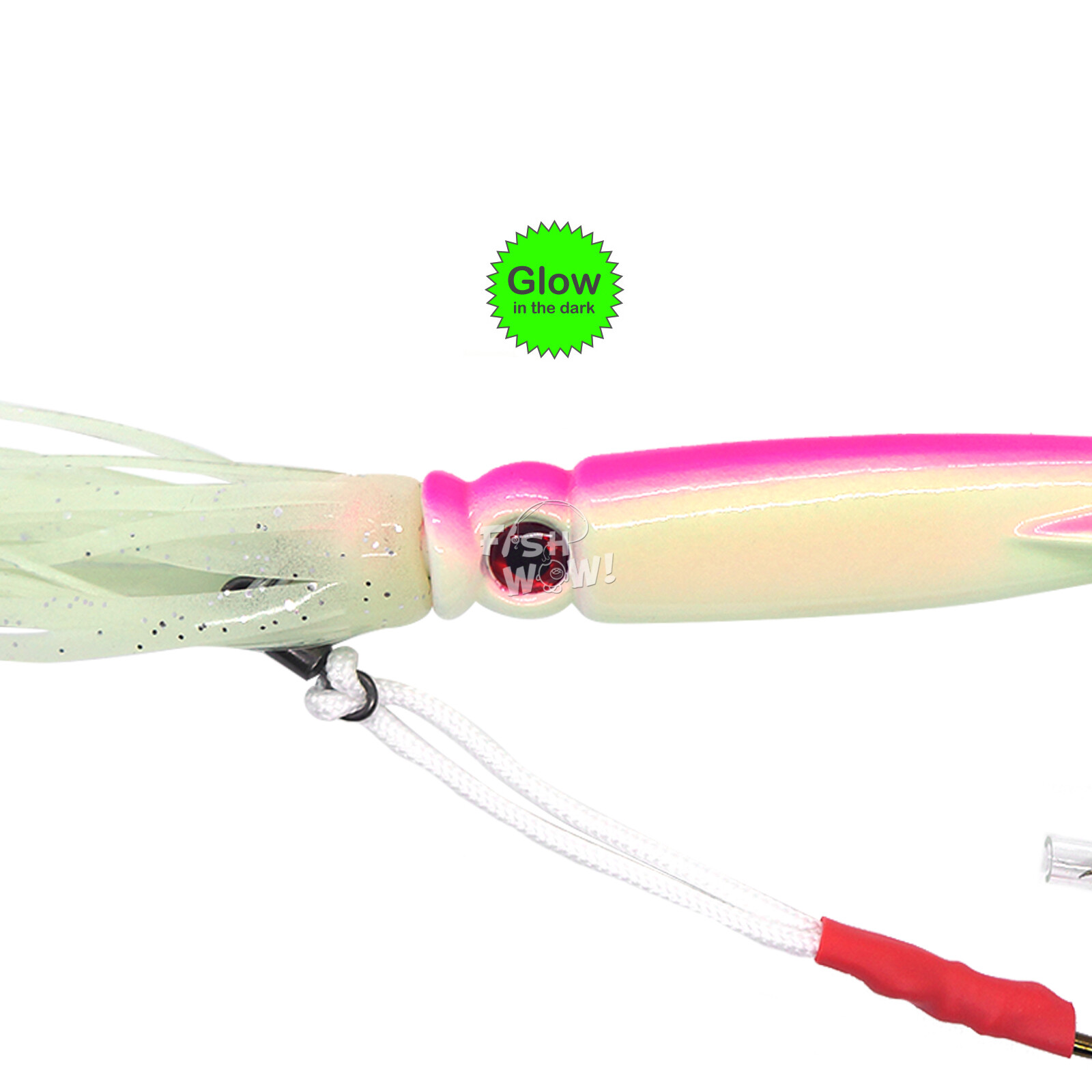 50pcs Fish WOW!® 100g 3D Swim Squid jig Fishing Vertical Jig Random Colors NEW - Image 4