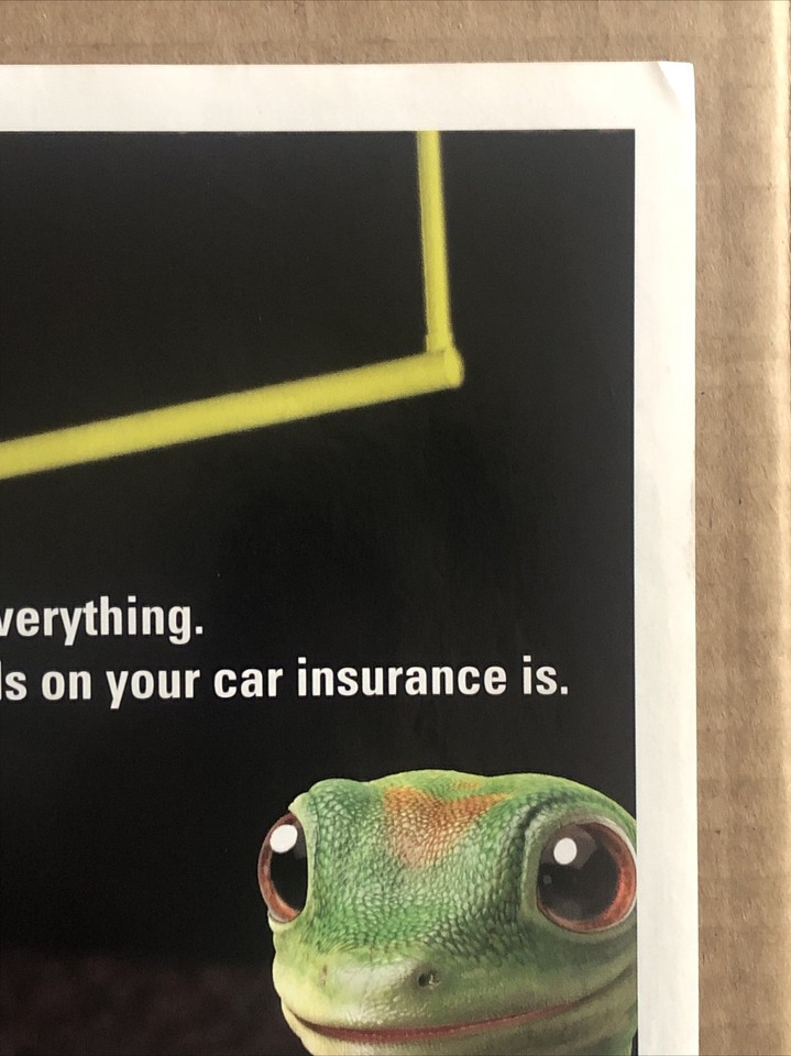 2007 Geico Insurance Gecko PRINT AD Football Winning Not Everything ...