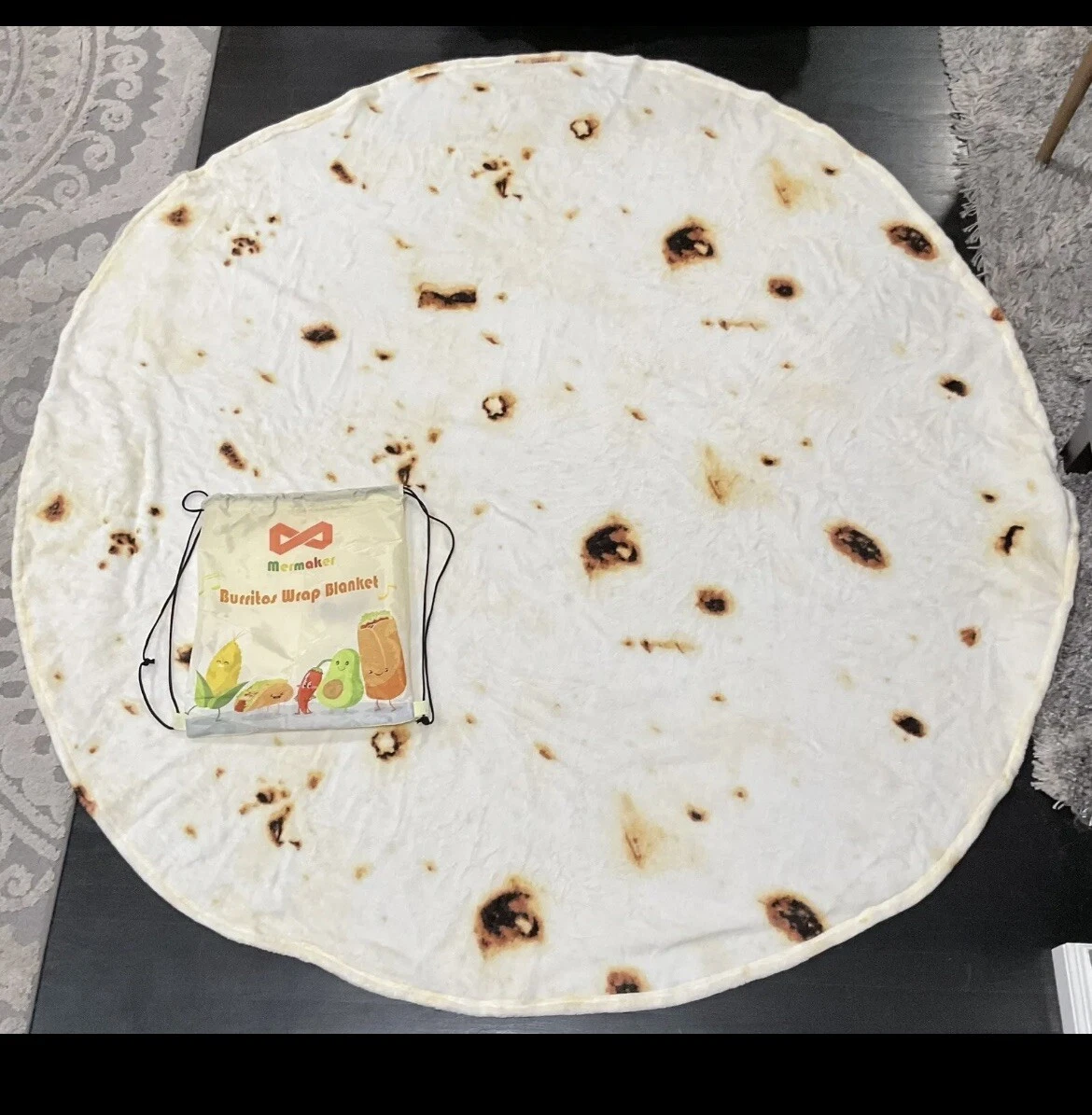 NWOT MERMAKER BURRITO TORTILLA BLANKET