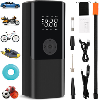 Compressor Electric Digital Dkpyr Tire Portable Car Inflator 150PSI Pump LED Air