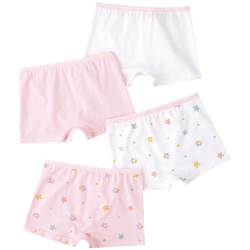 Kids Girls Underwear Under Dress 4Pcs/Set Assorted Boyshorts Playgrounds Cotton - Picture 55 of 60