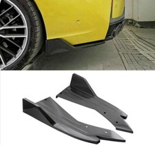 For BMW 3 4 SERIES Rear Bumper Splitter Spoiler Gloss Carbon Effect Sport M3 M4