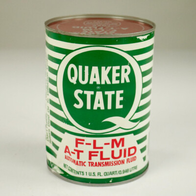 Quaker State Öl Dose Blech Petromobilia Tankstelle 70er Getriebeöl voll MotorOil