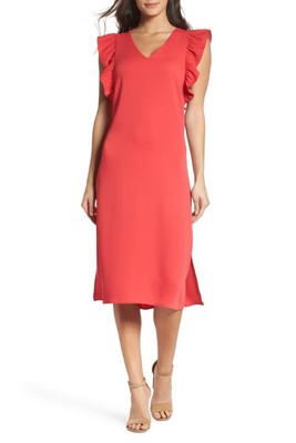 chelsea28 ruffle midi dress
