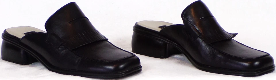 MADELINE 6.5M PINE NUT black low-heel mules leather uppers balance synthetic - Image 3 of 4