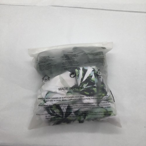 2 Piece Swimsuit w/ Padded Longer Green Top & White w/ Green Leaves Bottoms XS - Picture 5 of 5