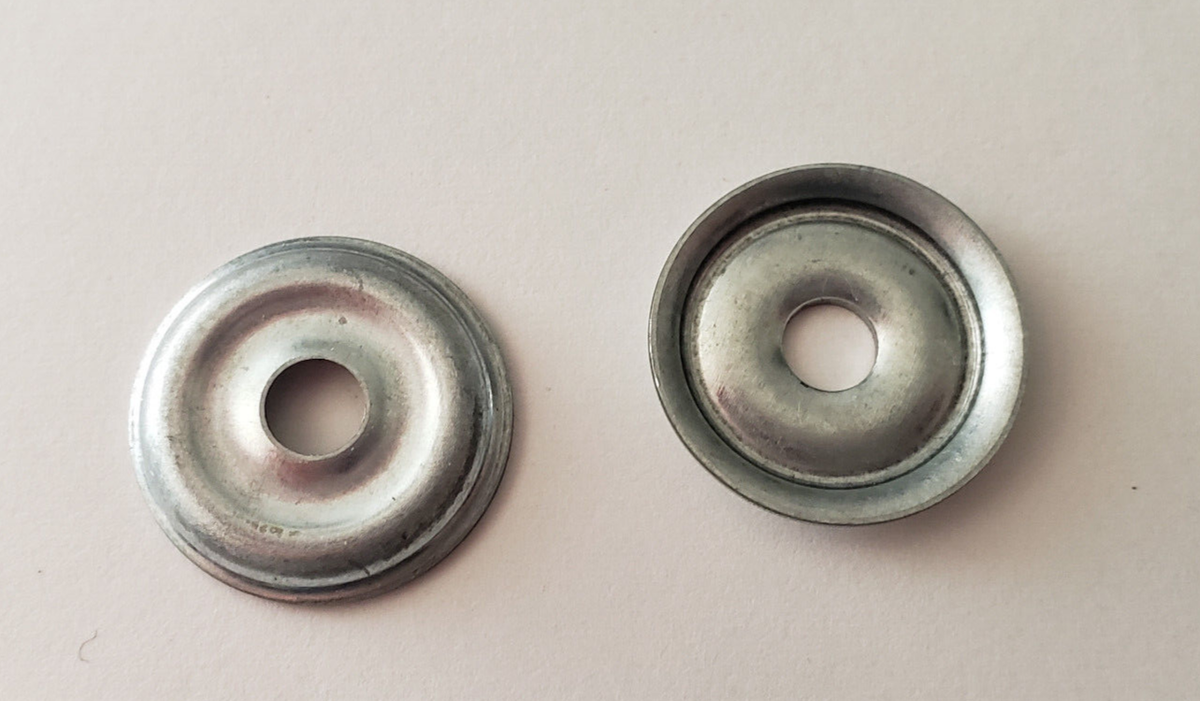 2 pc BRAND NEW GENUINE IKEA BEVELED METAL WASHER KEY HOLE BESTA