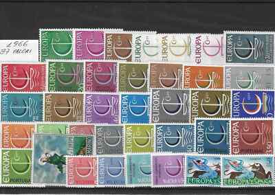 1966 EUROPA C.E.P.T.: Jahrgang komplett neu 37 Werte