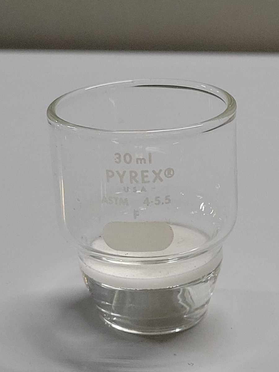 Corning #32960-30M Glass Crucible Corning Pyrex 30mL Low Form Gooch ...