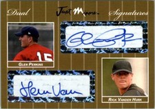 2007 Glen Perkins * Rick Vanden Hurk *  Autograph Rookie GOLD Auto #/10