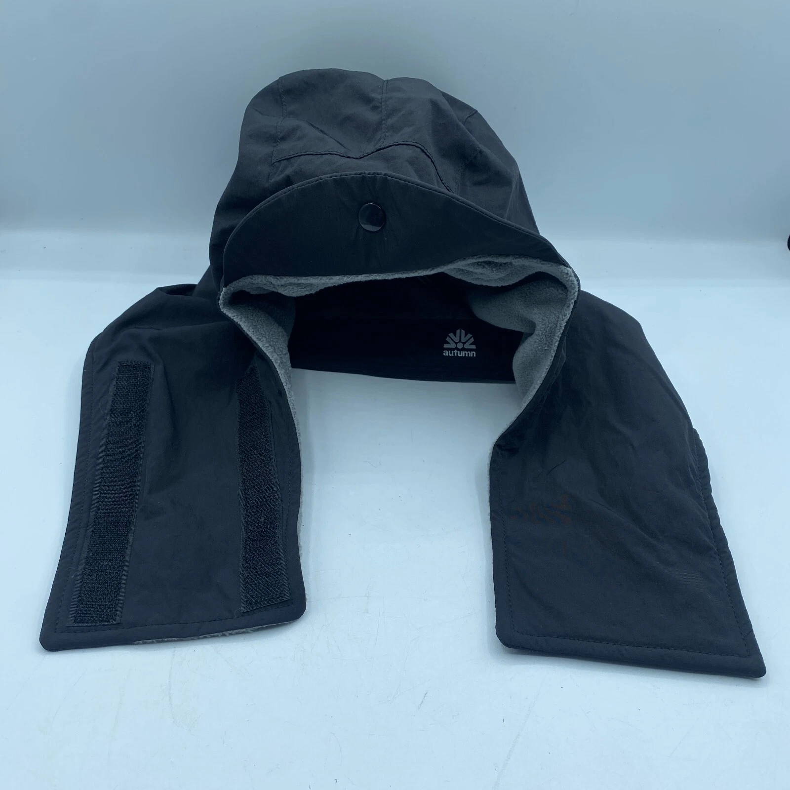 Autumn Dwr Visor Hood Hat Adult OSFM Black Fleece Lined Snow Ski Outdoor NWOT