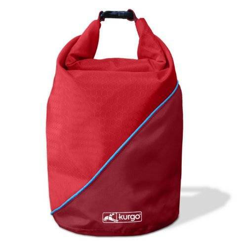 Sac de transport de croquettes Kurgo avec fermeture hermétique roll-top en nylon ripstop