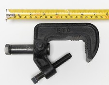 ETC Photo Studio Super Cast Iron Pipe C-Clamp Grip Gaffer Lighting Light Mount
