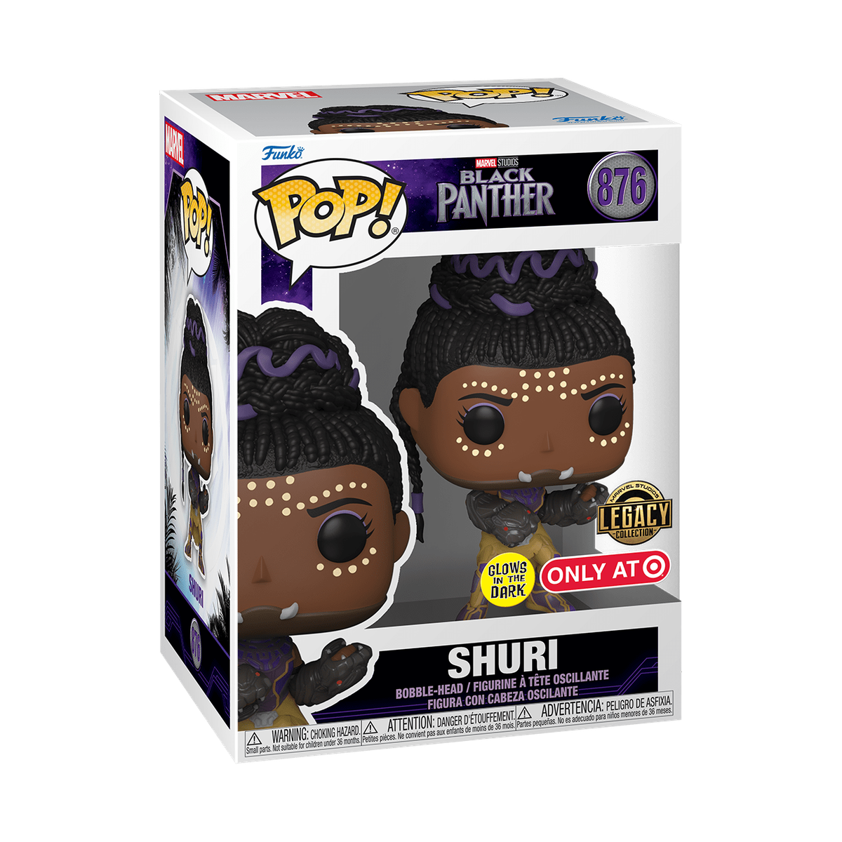 Funko POP! Marvel Black Panther Shuri Glows in the Dark #876