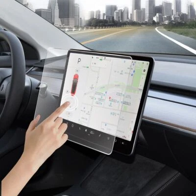 WIGENTO Für Tesla Model 3 15 Zoll Navigation 1x PET LCD Display Schutz Screen Folie dünn