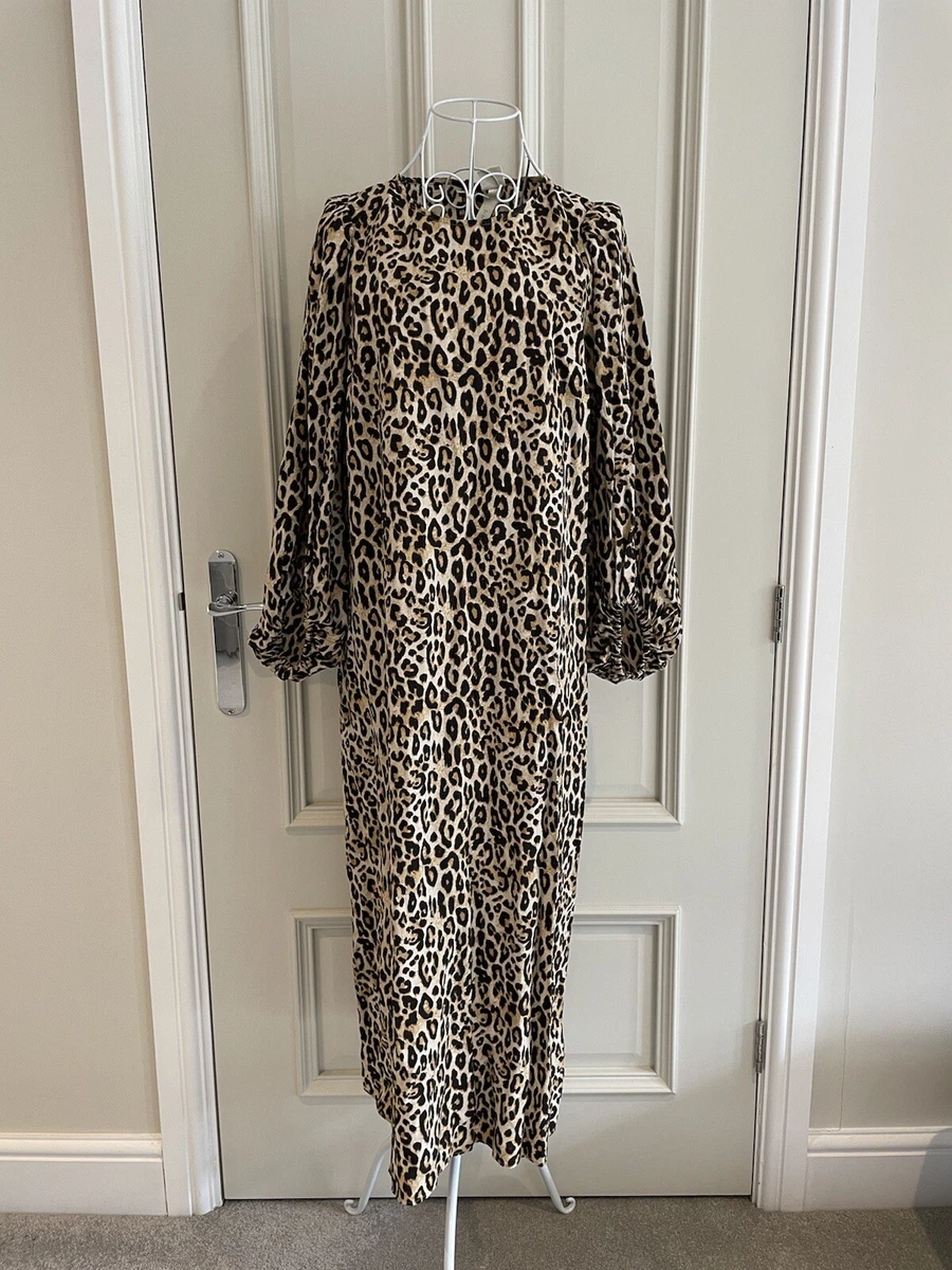 H&m leopard print maxi dress cheap