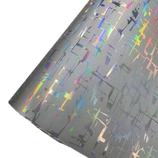 Maya Pattern Silver Laser Holographic Vinyl Car Wrap Decal Sticker Film Roll