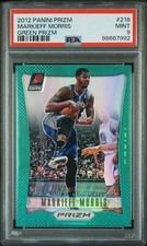 2012 Panini Prizm #218 Markieff Morris Green Prizms Rookie Card RC PSA 9 Mint