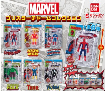 MARVEL Blister Charm Sammlung Komplettsatz 6 Arten Kapsel Spielzeug
