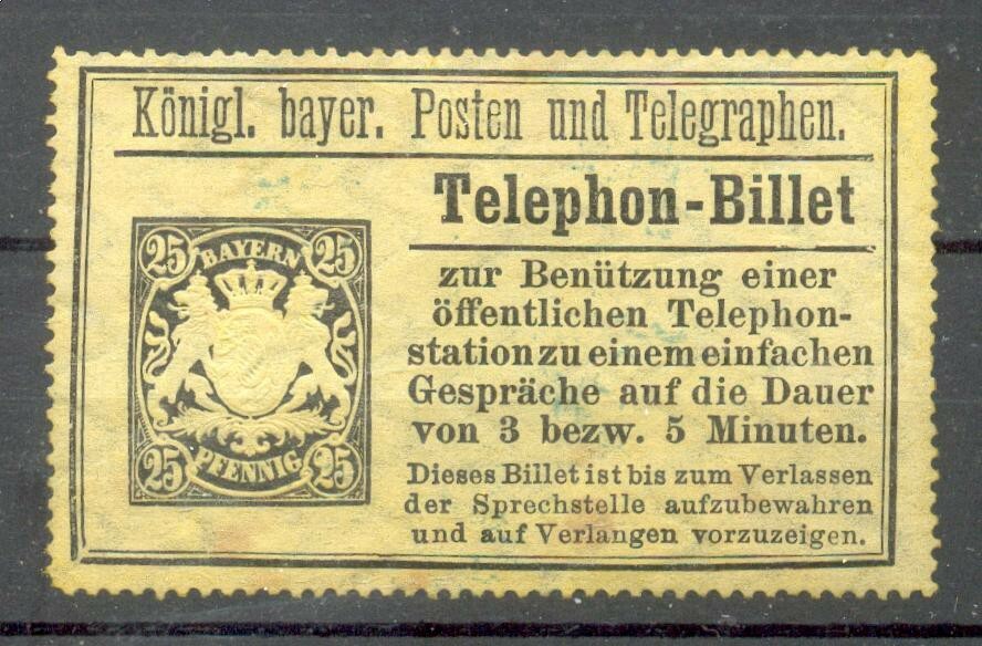 Bavaria Phone Ticket TB 20 * MH 140EUR (Z3780