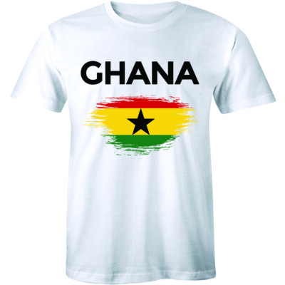 Republic of Ghana West Africa Black Star National Flag Ghanaian Tee Mens T-shirt