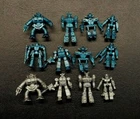 Lot of 12 Vintage 1985 TYCO Transformers Robot Keshi Rubber Mini Figures