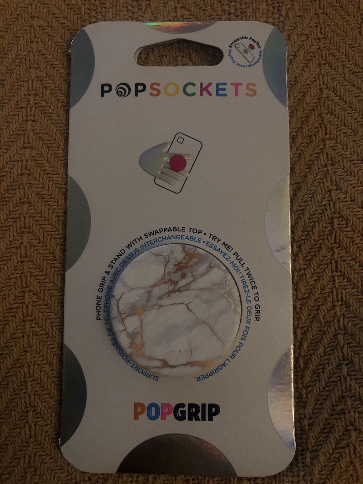 Gold Lutz Marble PopSocket Single Grip&Stand Phones Tablet Holder 100% Authentic-image