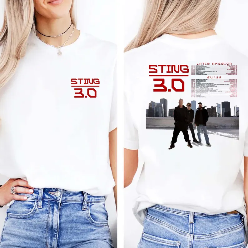 Sting 3.0 Tour T-Shirt, Sting Concert T-Shirt Sting 3.0 Tour tee Sting 2025 tour