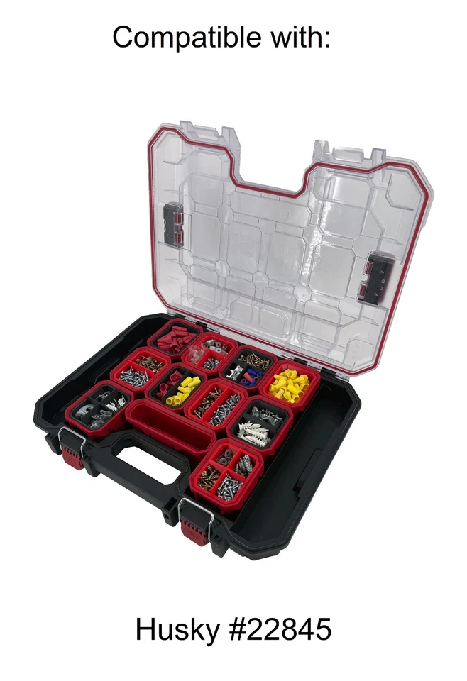 Husky Build Out Deep Organizer Compatible Small Nesting Cup Bin - Image 2 of 4