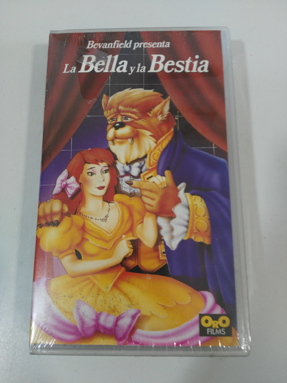 La Bella Y La Bestia Animación Oro Films VHS Cinta Castellano New Nuevo