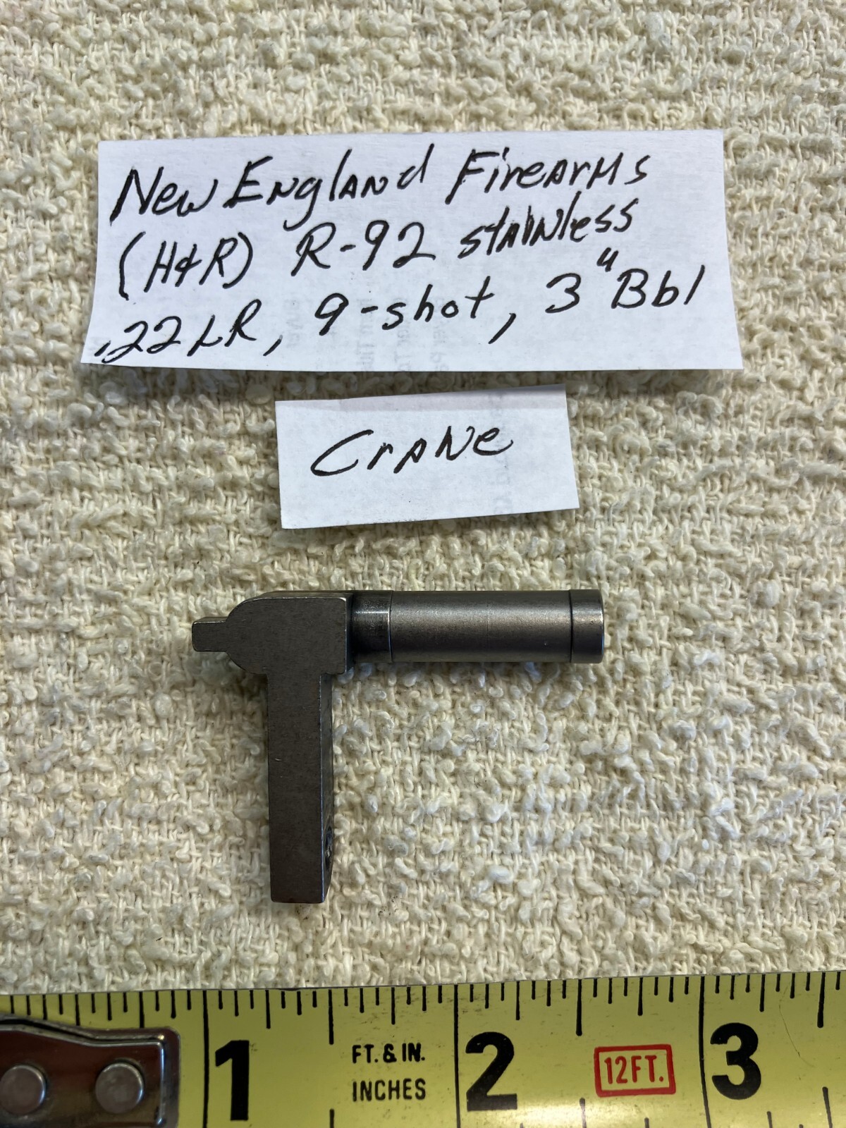 NEF H&R R92 Stainless, 9 shot, 22LR revolver:  Crane