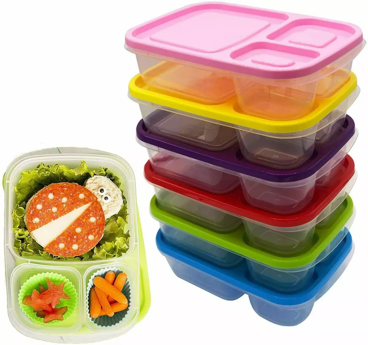 Lunch Box Food Container Storage for Kids School Office Sandwich