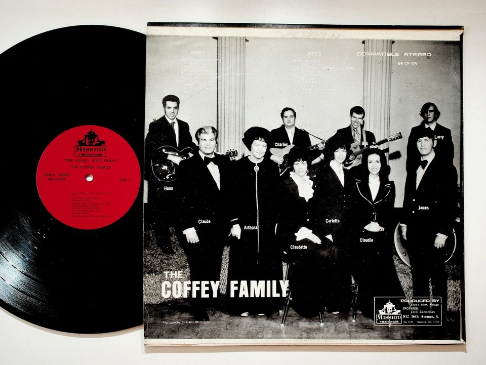 The Coffey Family The Family Who Prays LP Mission Records MR-CF-339 Foto 2 de 4