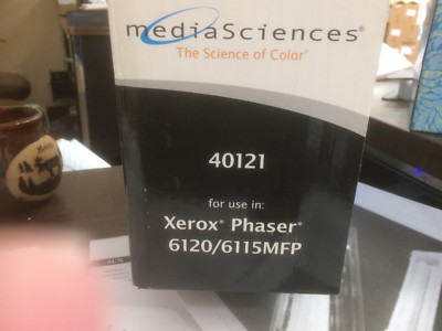  MEDIA SCIENCES 40121 BLK HIGH CAPACITY TONER FOR XEROX PHASER 6120/6115 MFP NEW