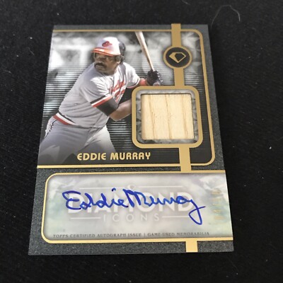 2023 Topps Diamond Icons Eddie Murray Game Used Bat Auto Autograph