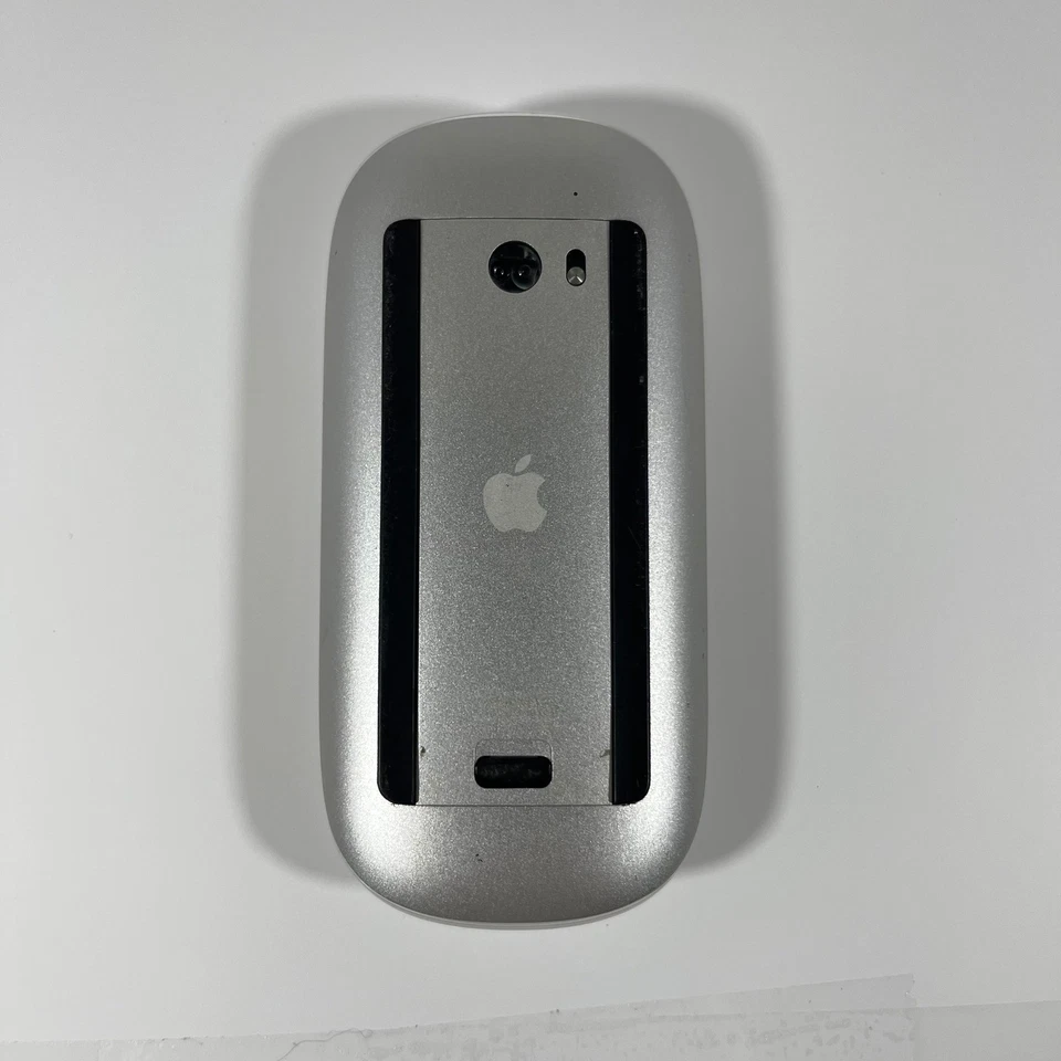 Apple Magic Mouse Wireless Bluetooth A1296 Computer Mouse Silver White - Image 3 of 4