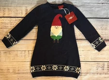 Jingles & Joy Toddler Girls Applique Gnome Sweater Dress Sz 2T New w/ Tags