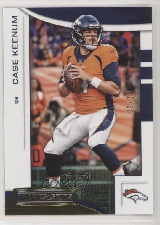 2018 Panini Rookies & Stars Gold 2/10 Case Keenum #38 pm6