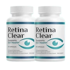 2-Pack Retina Clear Capsules, RetinaClear Supports Eye Health - 120 Capsules